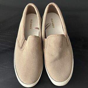 Old Navy Beige Perforated Loafers
